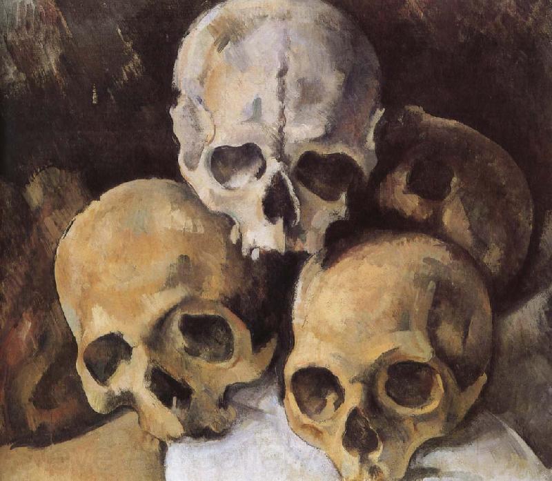 Paul Cezanne skull pyramid Germany oil painting art